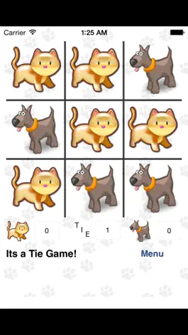 Game screenshot Cats and Dogs - Tic Tac Toe for Kids apk