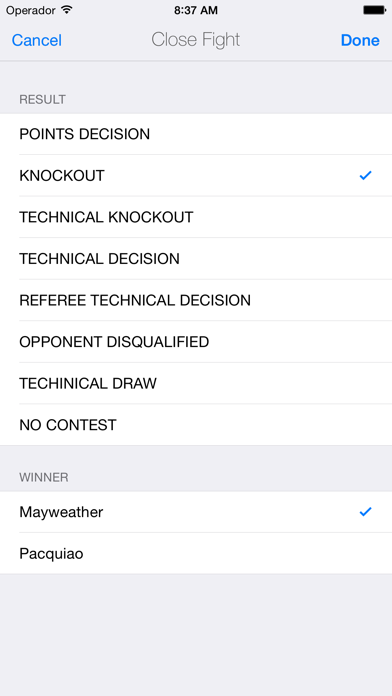 Boxing Scores Screenshot 3 - AppWisp.com Boxing Scores Screenshot 3 - AppWisp.com