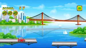 Car Bridge Jump screenshot #2 for iPhone