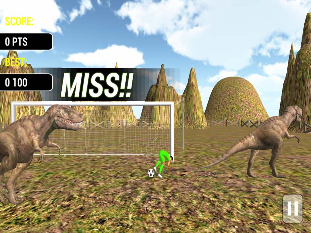 Jungle Dinosaurs Football Penalty
