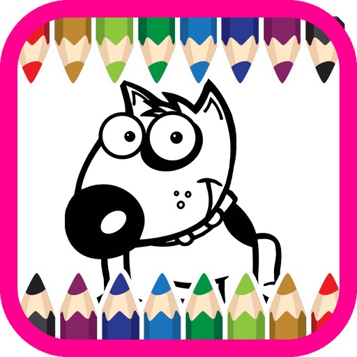 animal cartoon coloring book for kids 4 iOS App