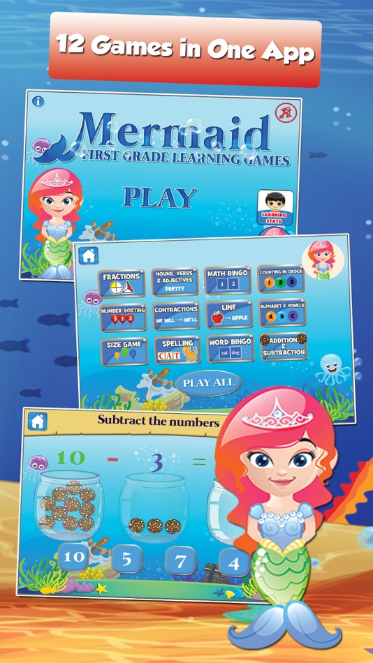 Mermaid Princess Grade 1 Games - 3.00 - (iOS)