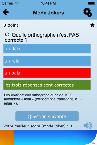 Quiz orthographe screenshot 2