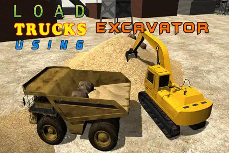 Sand Excavator Simulator – Operate crane & drive truck in this s