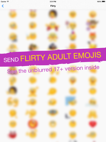 Screenshot #4 pour Adult Emoji Icons PRO - Romantic Texting & Flirty Emoticons Message Symbols