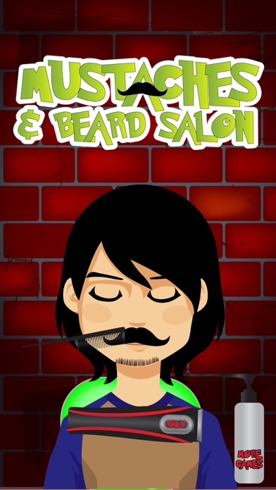 Mustaches & Beard salon - A hairy geek shave salon & barber shop game iPhone screenshot