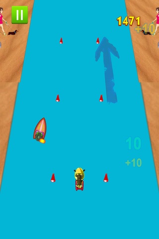 Banana Boat Speed Race Pro - Monkey Water Mischief screenshot 4