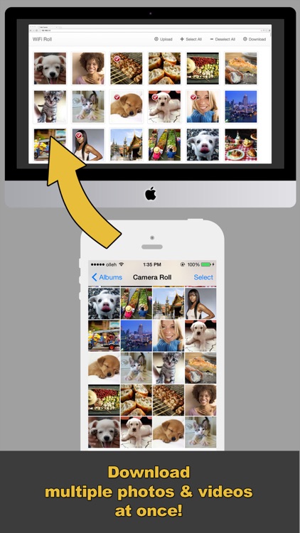 WiFi Roll (wireless photo and video transfer, Photo Transfer, PhotoSync)