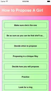 How to Propose a Girl screenshot #1 for iPhone