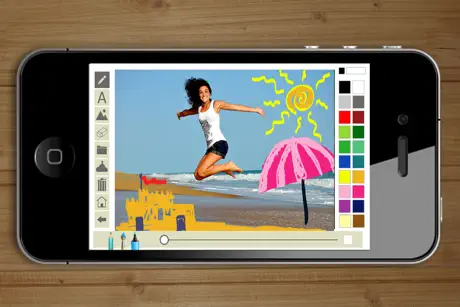 Write and draw in photos