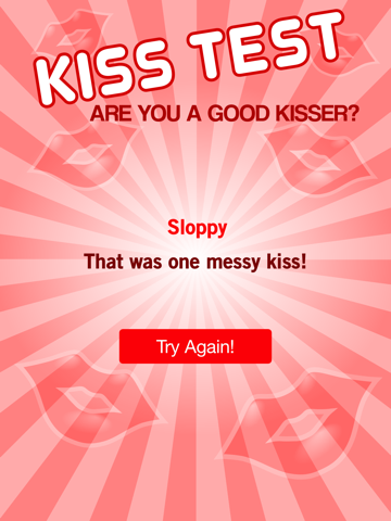 Kiss Test - Are You a Good Kisser? iPad screenshot