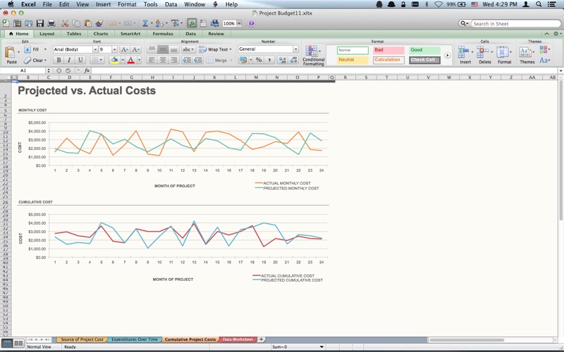 Screenshot #2 pour Templates for MS-Excel