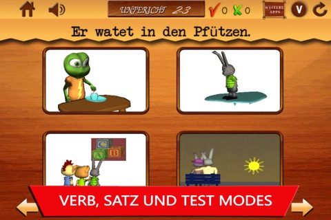 Verben für Kinder- Teil 2- Gratis Animierte Deutsch Sprach-Lern-Lektionen: Animated German language lessons for children screenshot 2