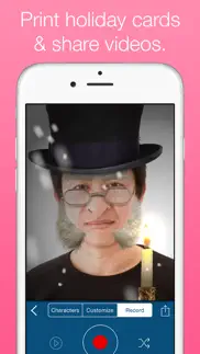 santify - make yourself into santa, rudolph, scrooge, st nick, mrs. claus or a christmas elf iphone resimleri 4