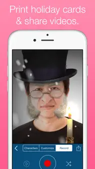 Santify - Make yourself into Santa, Rudolph, Scrooge, St Nick, Mrs. Claus or a Christmas Elf iphone bilder 3