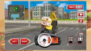 Εικόνα 3 3D Burger Boy Simulador - Crazy piloto de motos y moteros de entrega de equitación simulación juego de aventuras iphone
