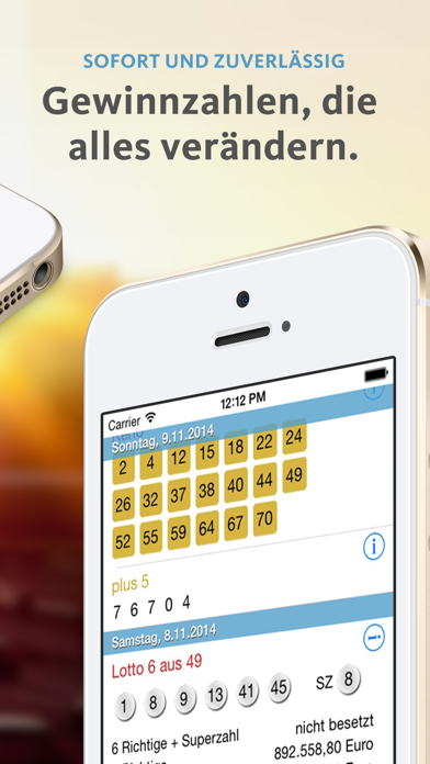 Lotto Aktuell iPhone screenshot 4 - Utilities app