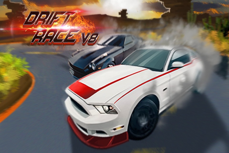 Drift Race V8 FREE screenshot 4