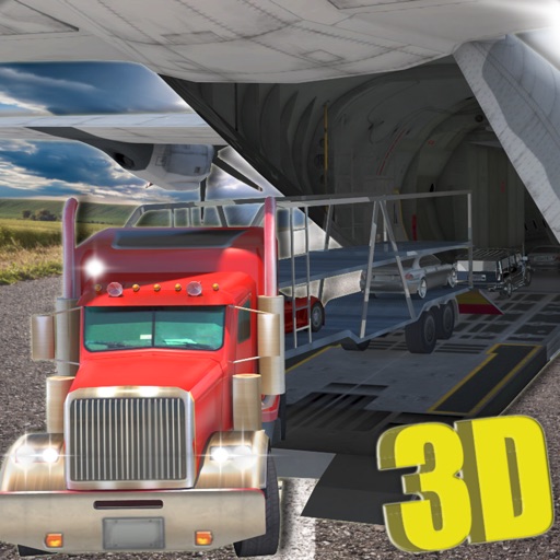 Cargo Plane Car Transporter 3D - Airport heavy freight transport simulator game icon