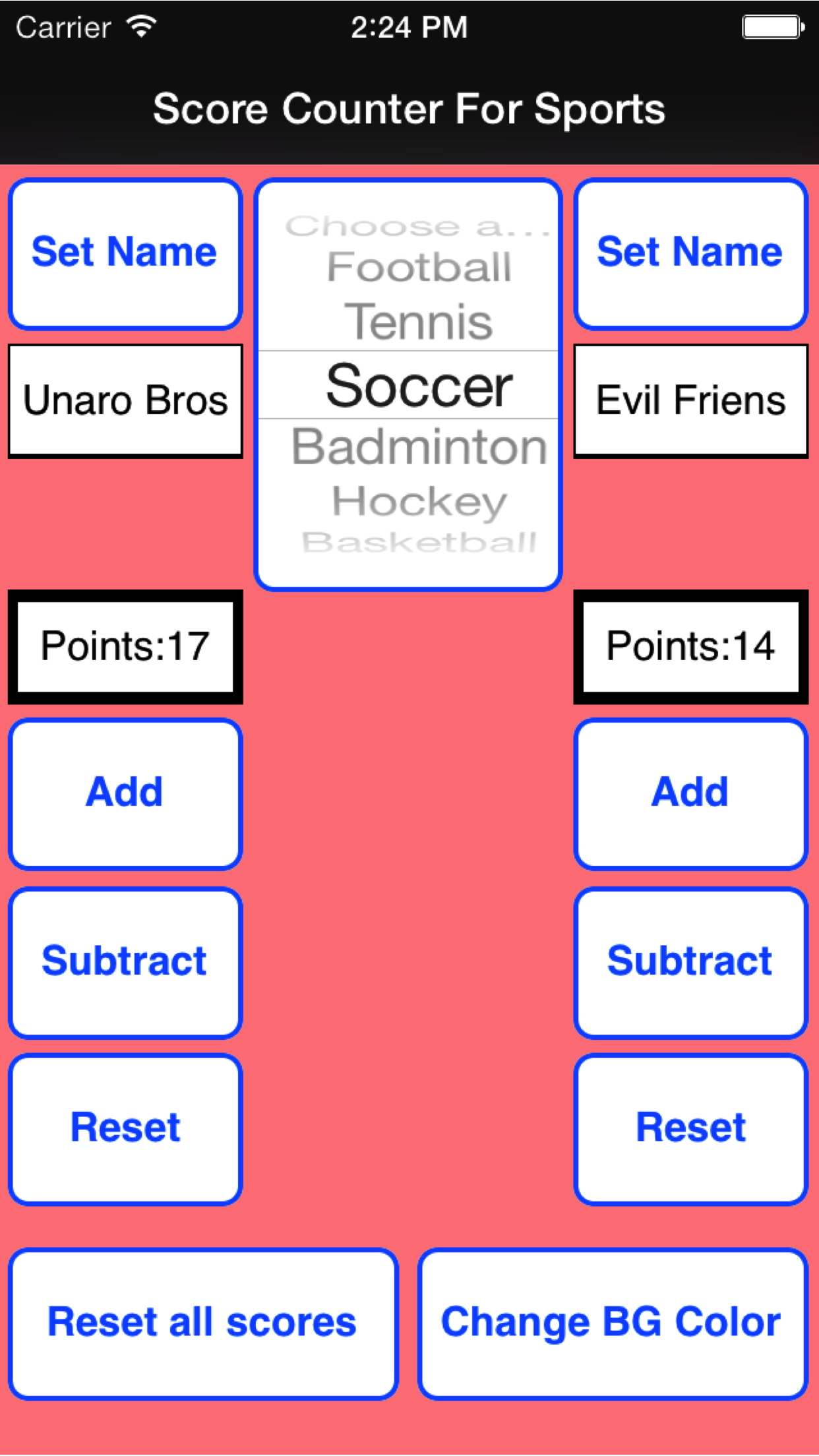 Score Counter For Sports