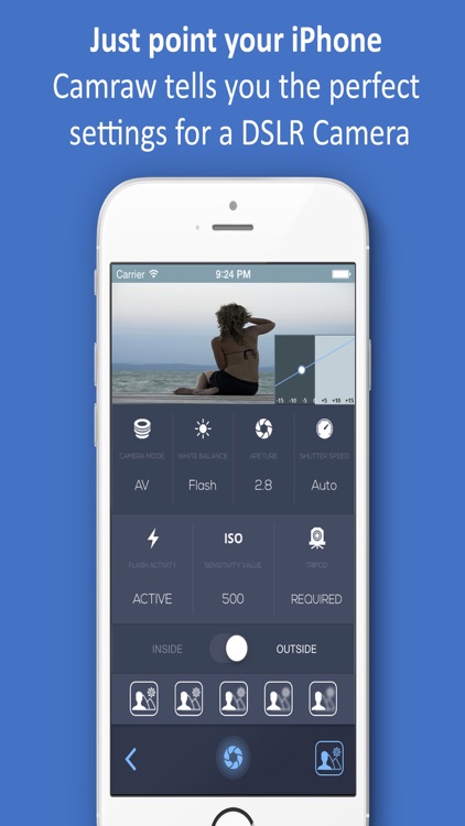 Camraw - DSLR settings estimator
