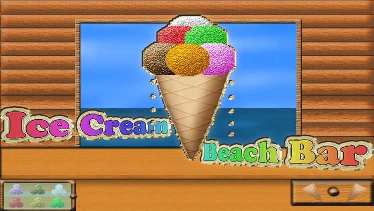 Ice Cream Summer Beach Bar