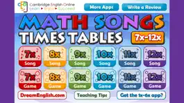 Game screenshot Math Songs: Times Tables 7x - 12x mod apk