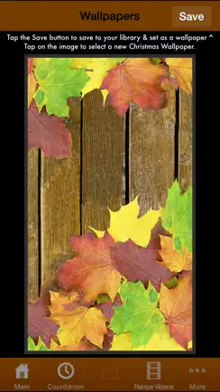 Thanksgiving All-In-One (Countdown, Wallpapers, Recipes) iPhone image 3