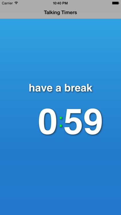 Talking Timers to Check TalkTime