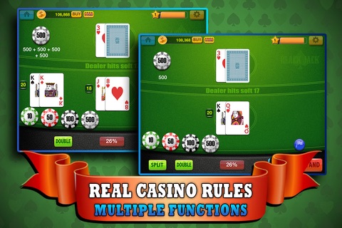 Blackjack 21 Crown - Play the Simple and Easy to Win Casino Card Game for FREE ! screenshot 4