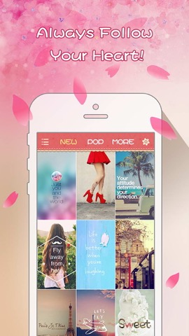 Girly Wallpapers - Adorable Backgrounds and Themes for iPhone and iPod touchのおすすめ画像2