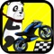 Panda motorcycle  is an amazing running and jumping adventure game
