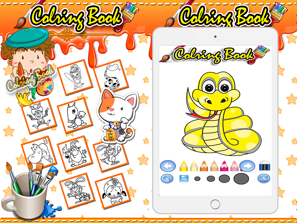 Drawing & Coloring Book for little Kids