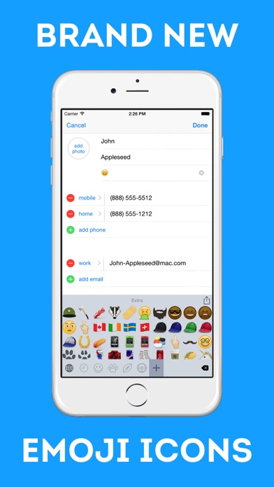 Screenshot #1 pour Emoji Free - Extra Icons
