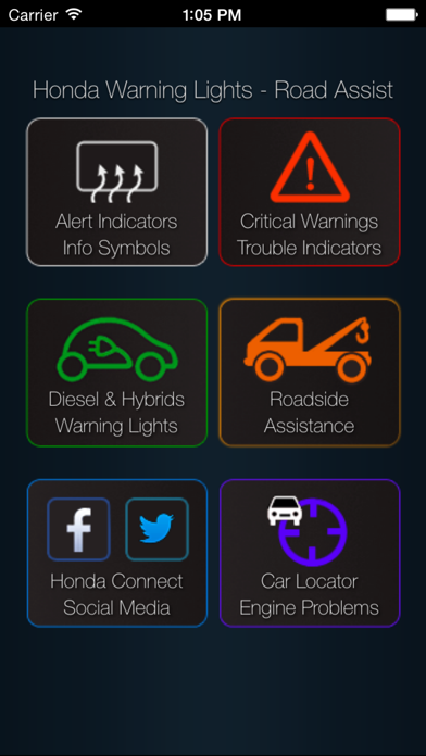 App for Honda Cars - Honda Warning Lights & Road Assistance - Car Locator Screenshot
