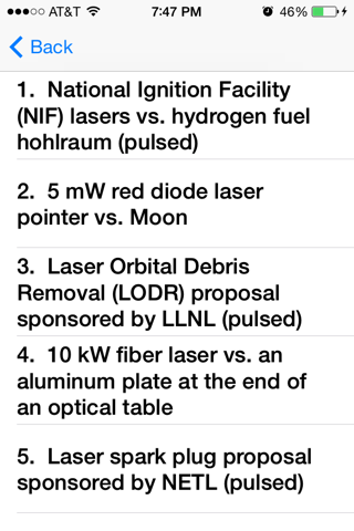 Laser Effect Calculator screenshot 2