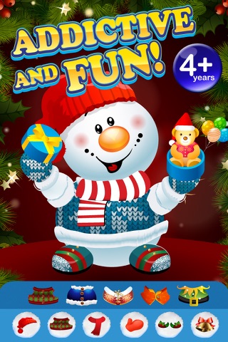Design and Build My Frozen Snowman Christmas Creation Game - Free App screenshot 2