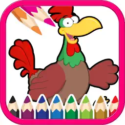 Animal Cartoon Coloring Book app icon