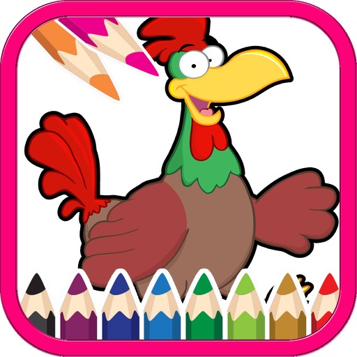 Animal Cartoon Coloring Book iOS App