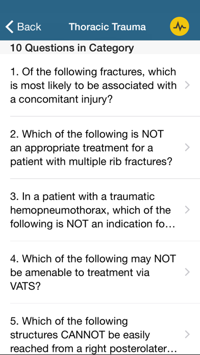 TSRA Multiple Choice Review of Cardiothoracic Surgery Screenshot 3