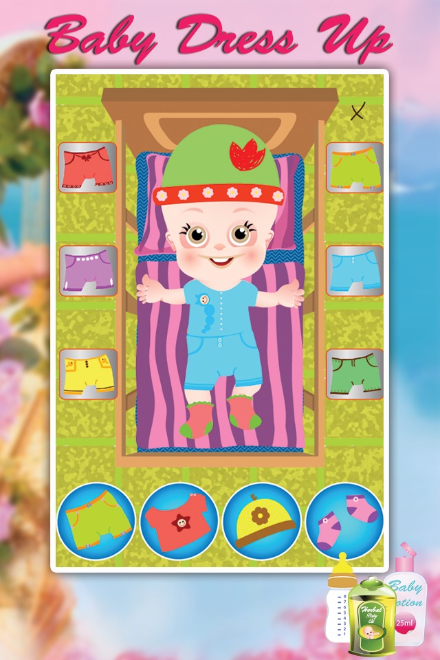 Newborn Baby Care - Mommy's love, dress up and a mother care game for kids screenshot 4