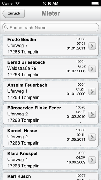 ZHAUS-Mobil app screenshot