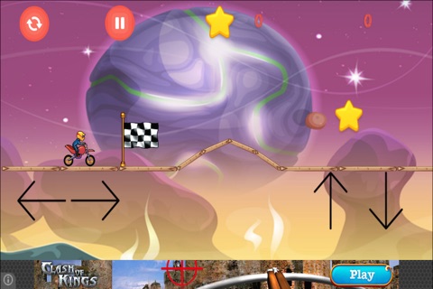 Motorcycle space racing challenge : Motocross fun race simulator & Insane speed biking Lite screenshot 4