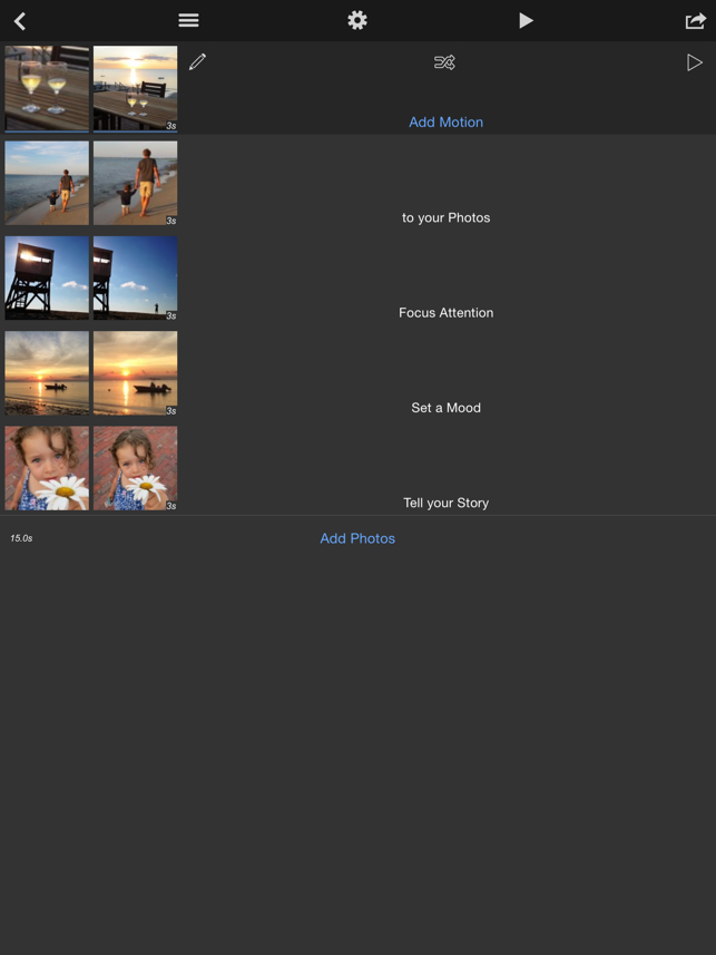 ‎PhotoMotion Screenshot