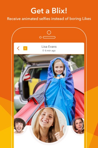 Blixi - Share pictures and see friends react with animated selfies! screenshot 3