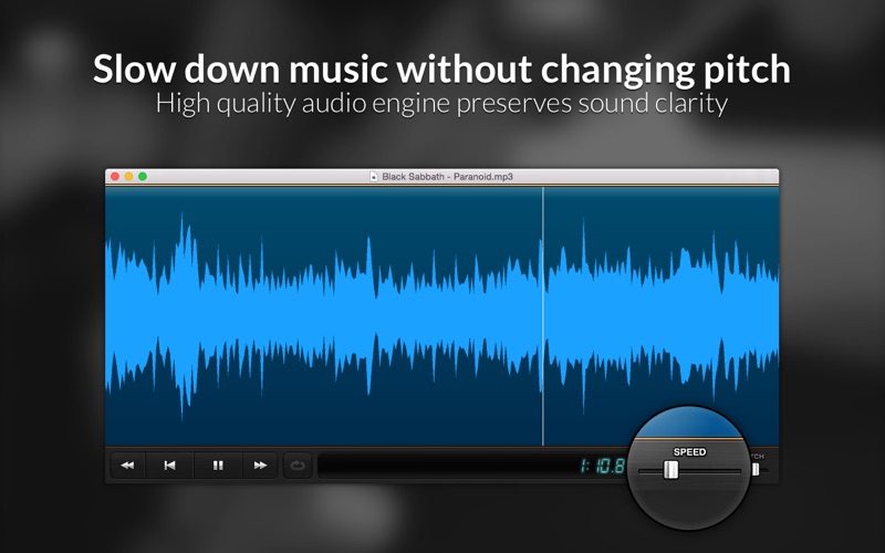 Screenshot #1 pour Replayer: Music Slow Downer
