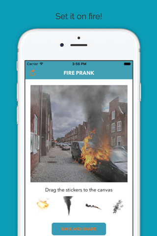 Fire Prank - Set your pictures on fire and prank your friends! screenshot 2