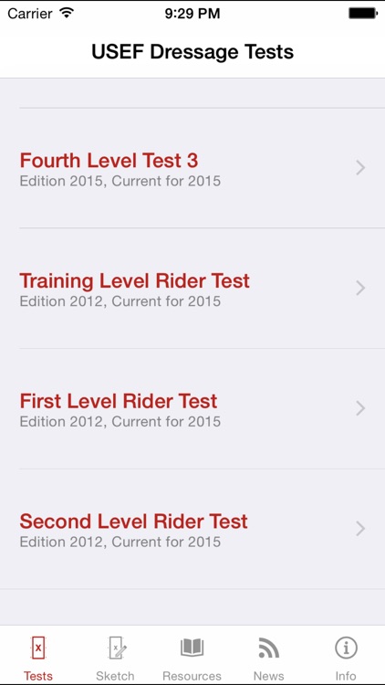 USEF EquiTests 5 - 2015 Dressage Tests