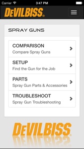 DeVilbiss - Spray Gun Tool screenshot #1 for iPhone