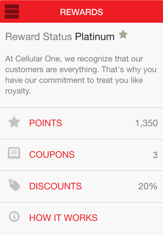 Rewards by Cellular One screenshot 2